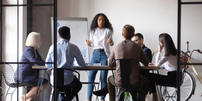 Nerves in a presentation room setting
