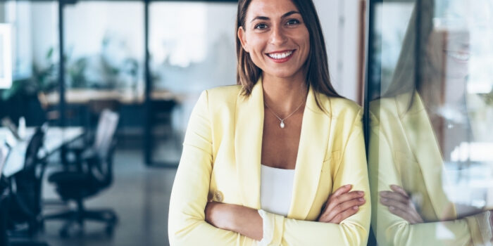 A professional woman photoshoot in office
