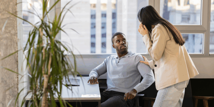 Being interrupted at work