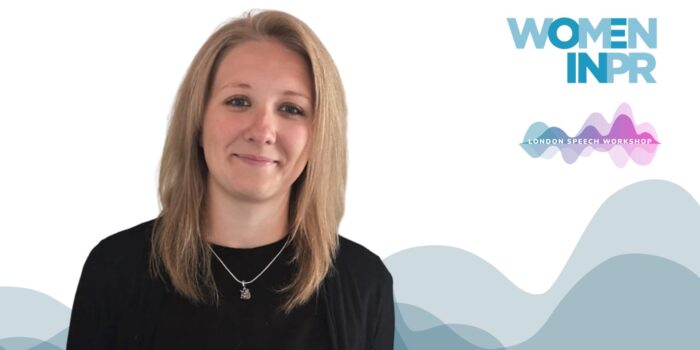 Becky Hayman as the speaker for Women in PR event